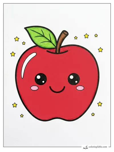 Colored example of this coloring page