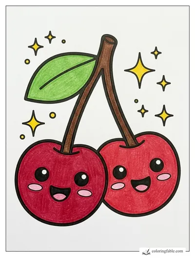 Colored example of this coloring page