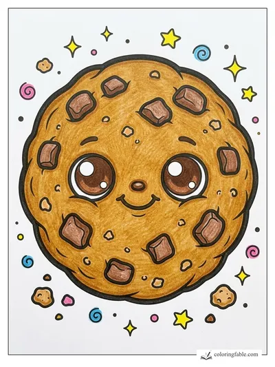 Colored example of this coloring page