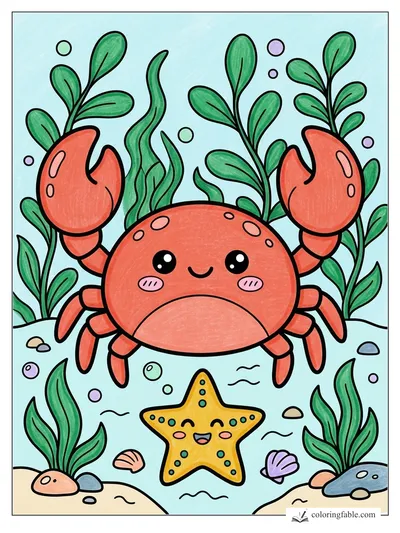 Colored example of this coloring page