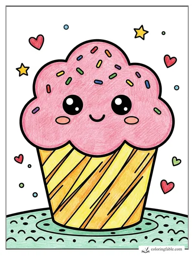 Colored example of this coloring page