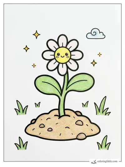 Colored example of this coloring page