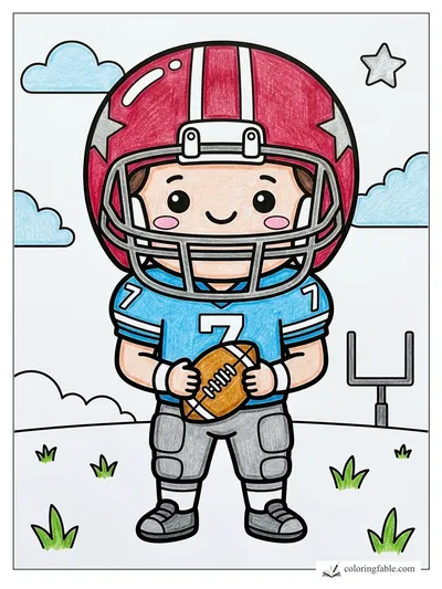Colored example of this coloring page