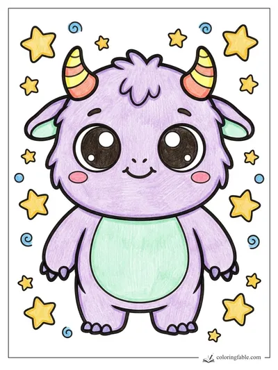 Colored example of this coloring page
