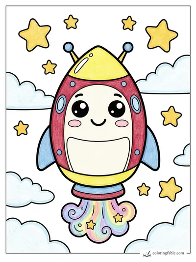 Colored example of this coloring page