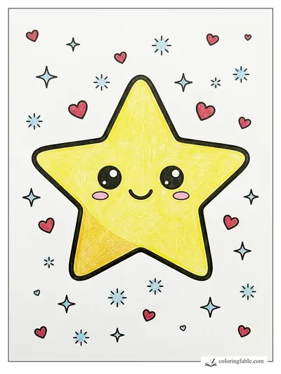 Colored example of this coloring page