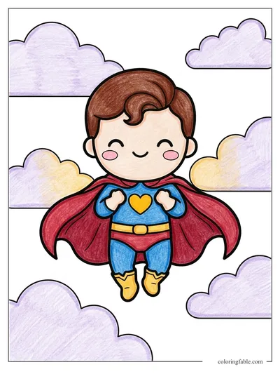Colored example of this coloring page
