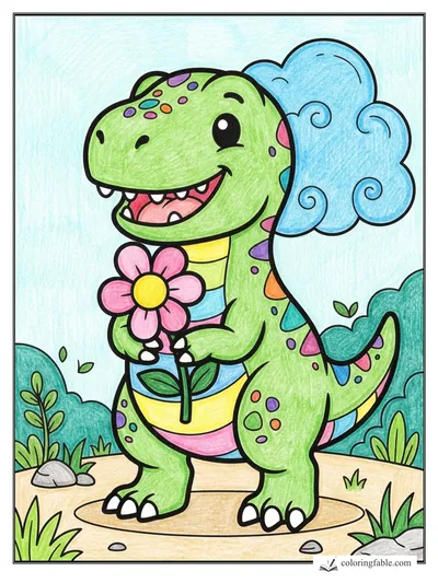 Colored example of this coloring page