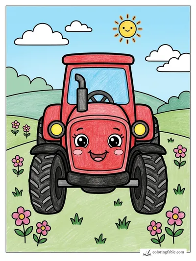 Colored example of this coloring page