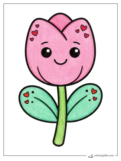 Colored example of this coloring page