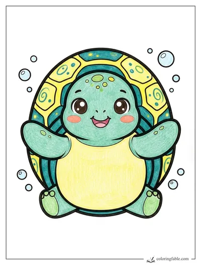 Colored example of this coloring page