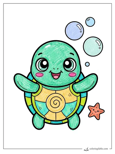 Colored example of this coloring page
