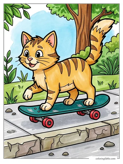 Colored example of this coloring page