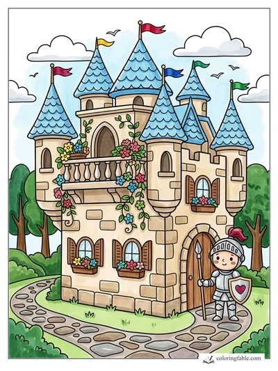 Colored example of this coloring page