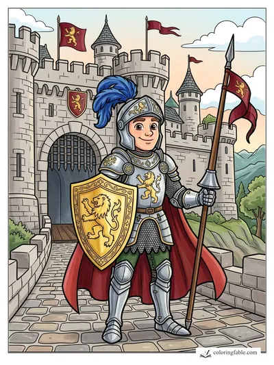 Colored example of this coloring page