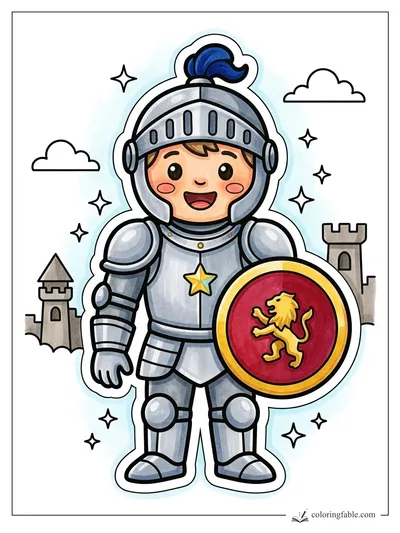 Colored example of this coloring page