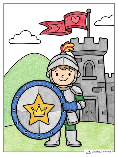 Colored example of this coloring page