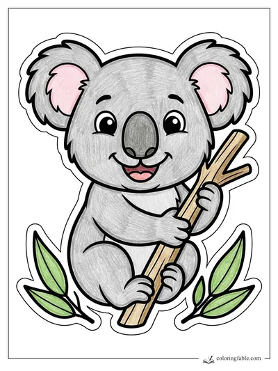 Colored example of this coloring page