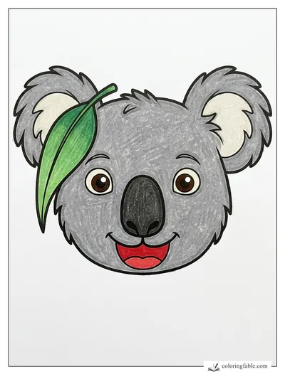 Colored example of this coloring page