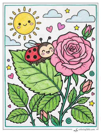 Colored example of this coloring page