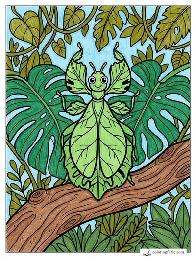 Colored example of this coloring page