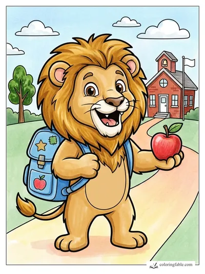 Colored example of this coloring page