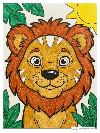 Colored example of this coloring page
