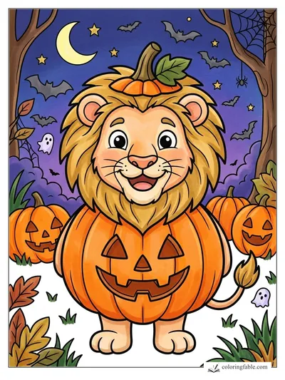 Colored example of this coloring page