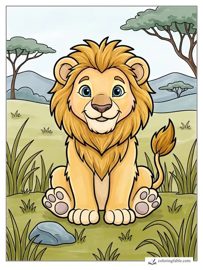 Colored example of this coloring page