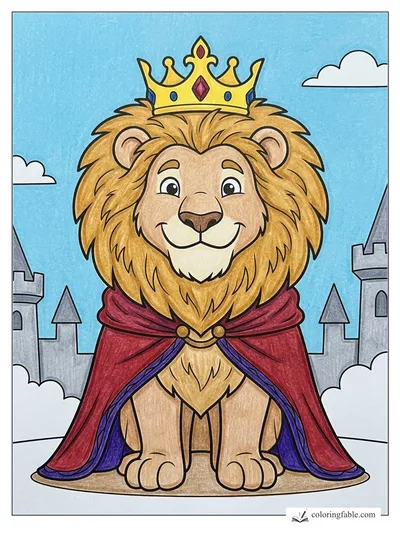 Colored example of this coloring page