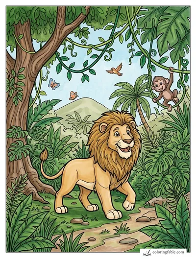 Colored example of this coloring page