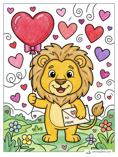 Colored example of this coloring page