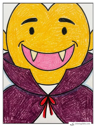 Colored example of this coloring page