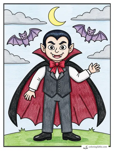 Colored example of this coloring page