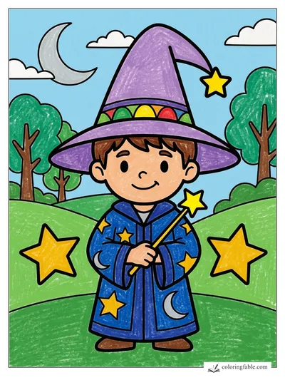Colored example of this coloring page