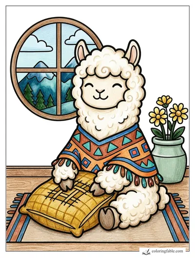 Colored example of this coloring page