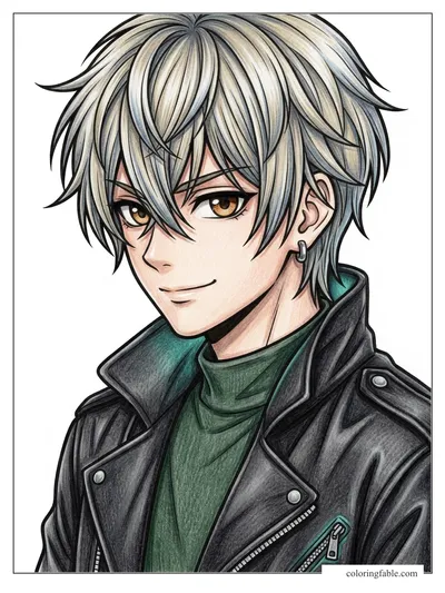 Colored example of this coloring page