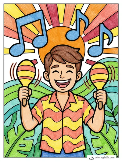 Colored example of this coloring page