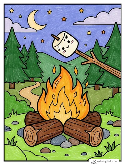 Colored example of this coloring page