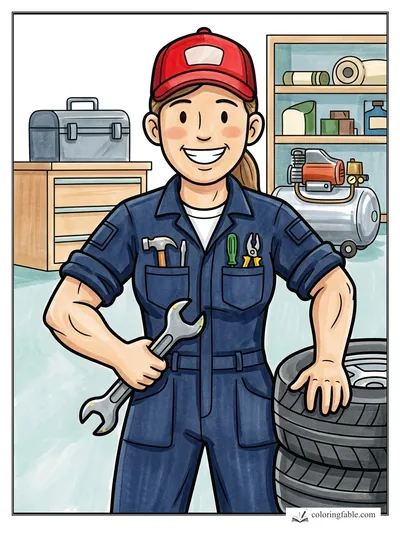 Colored example of this coloring page