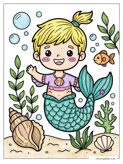 Colored example of this coloring page