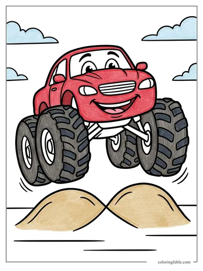 Colored example of this coloring page