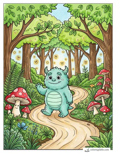 Colored example of this coloring page