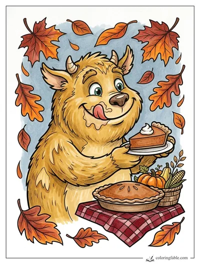 Colored example of this coloring page