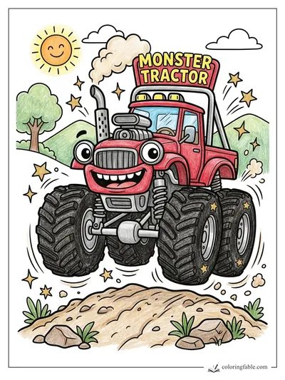 Colored example of this coloring page