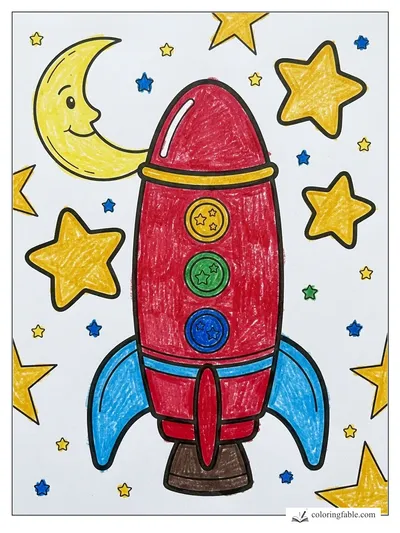 Colored example of this coloring page