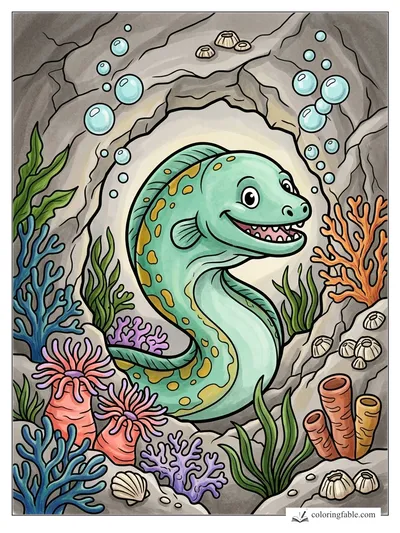 Colored example of this coloring page