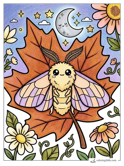 Colored example of this coloring page