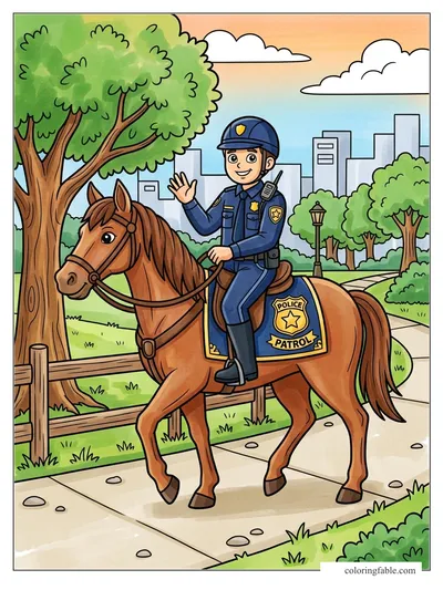 Colored example of this coloring page