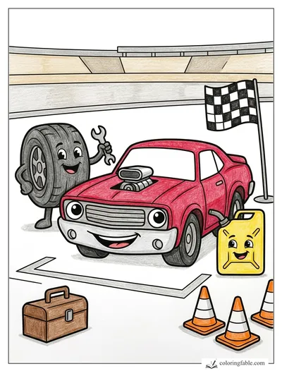 Colored example of this coloring page